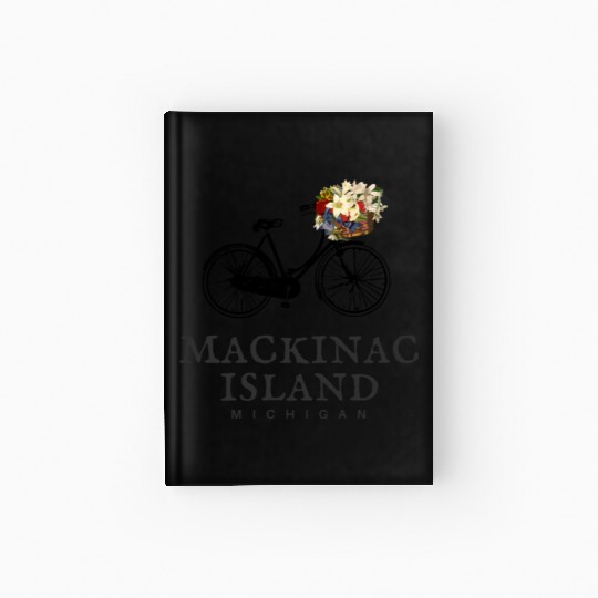 Mackinac Island Bike Michigan Hardcover Journal