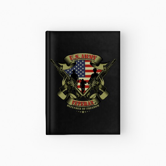 US Army Veteran Hardcover Journal