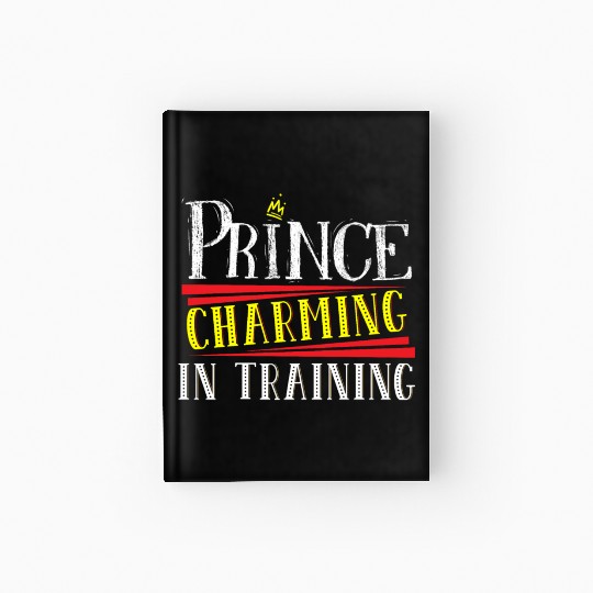 Prince Charming In Training Crown King Queen Hardcover Journal