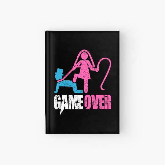 Funny Bride and Groom Meme & Quote Hardcover Journal "Game