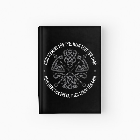 Vikings, Old Norse Quotes, Viking & Valhalla Hardcover Journal