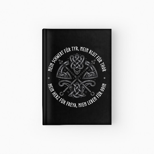 Vikings, Old Norse Quotes, Viking & Valhalla Hardcover Journal