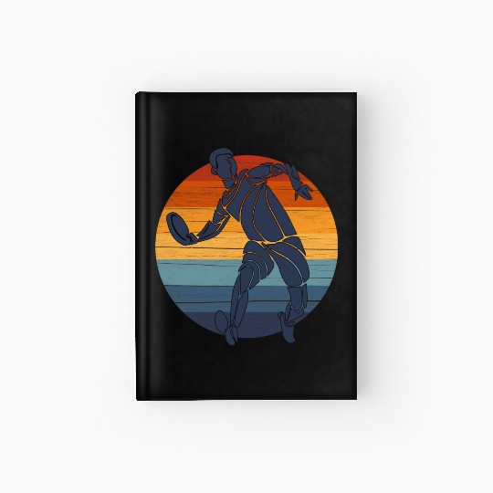 Retro Frisbee for the Ultimate Frisbee Player Hardcover Journal