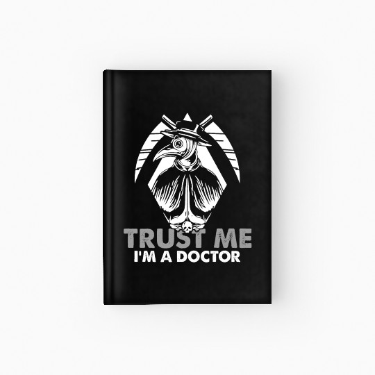 Funny Pest Doctor Pest Doctor Mask Vintage Retro Hardcover Journal