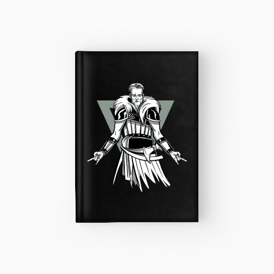 Viking Viking Head Odin Thor Axe Ragnar Fighter Hardcover Journal