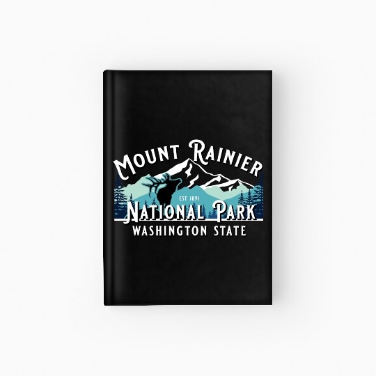 Vintage Mount Rainier National Park Washington Sou Hardcover Journal