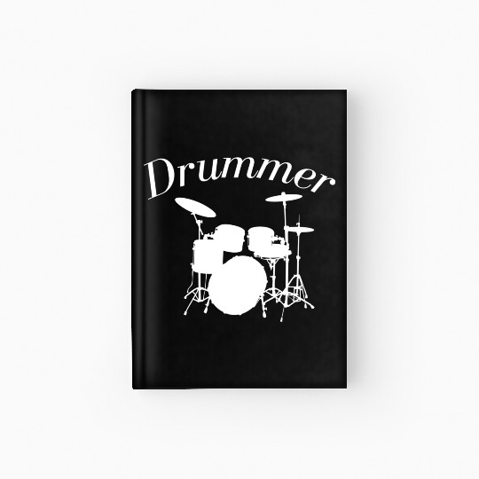 Drummer Drums Drumming Hardcover Journal