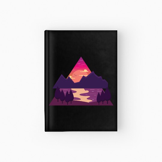 Purple Triangle Hardcover Journal
