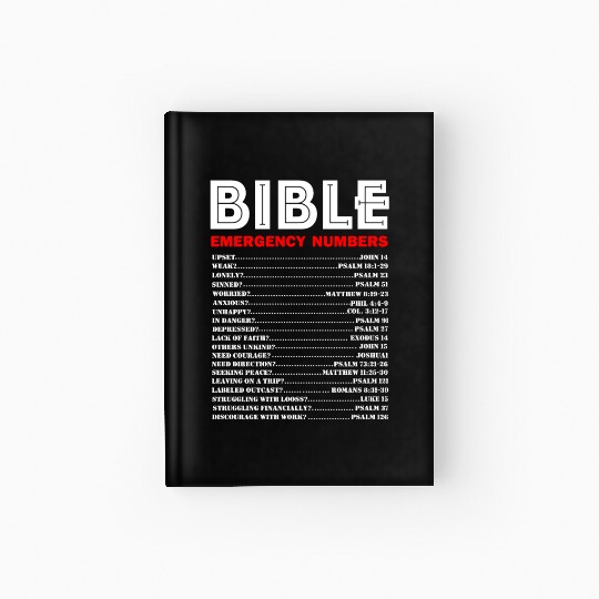 Emergency Bible Numbers Hardcover Journal