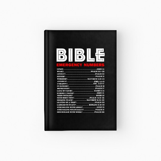 Emergency Bible Numbers Hardcover Journal