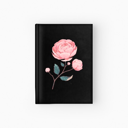 Rose flower rose London Hardcover Journal