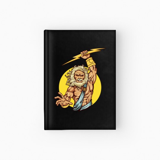 Comic - God Zeus Lightning - bright Hardcover Journal