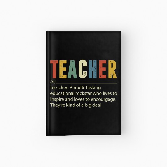 Teacher Multi tasking Educational Rockstar Hardcover Journal