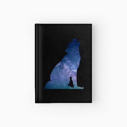 Galaxy Wolf Hardcover Journal