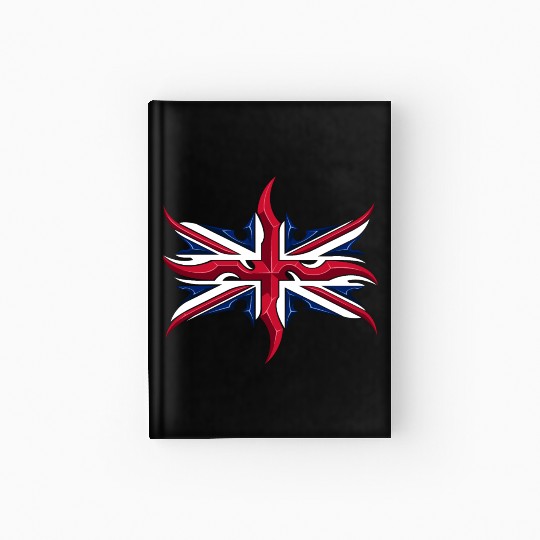 Union Jack British Flag Resistance Style Hardcover Journal