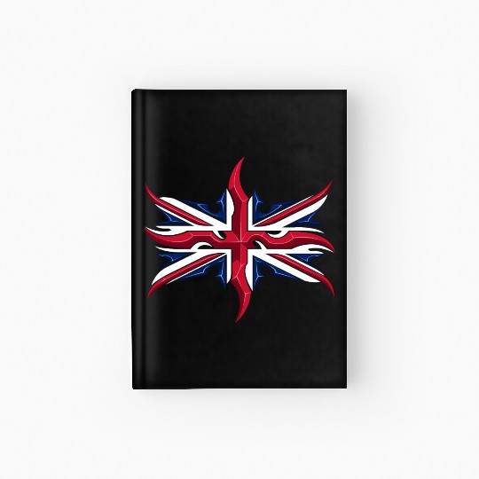 Union Jack British Flag Resistance Style Hardcover Journal