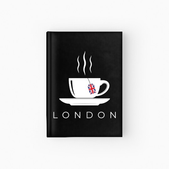 London English Tea England Union Jack British Gift Hardcover Journal