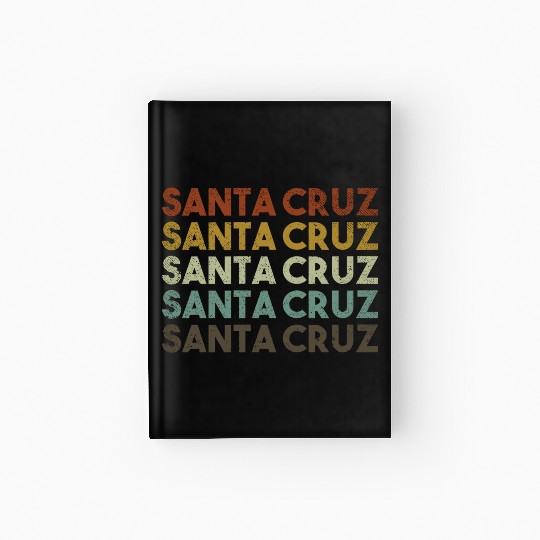Retro Santa Cruz California Hardcover Journal