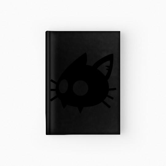 cat face Hardcover Journal
