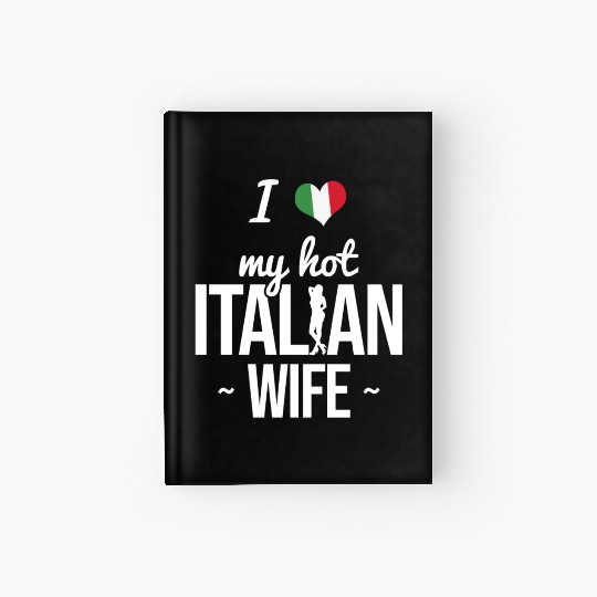 Italian Flag Italy Italian Hardcover Journal