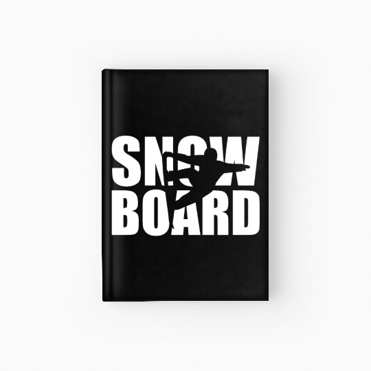 snowboard snowboarder snowboarding Hardcover Journal