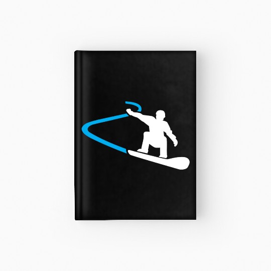snowboarder snowboarding snowboard Hardcover Journal