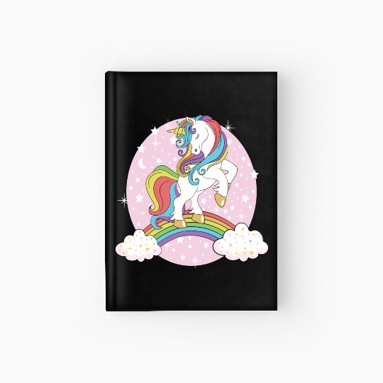 Unicorn rainbow Hardcover Journal