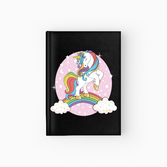 Unicorn rainbow Hardcover Journal