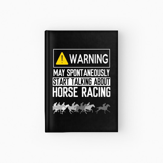 Horse Racing Drinking Derby Barrel Racing Hardcover Journal