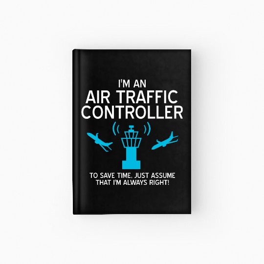 Air Traffic Controller ATC Air Traffic Control Hardcover Journal
