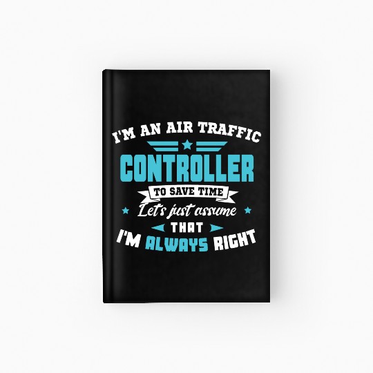 Air Traffic Controller ATC Air Traffic Control Hardcover Journal