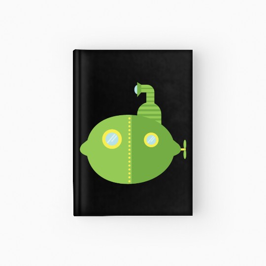 Submarine Lime Hardcover Journal