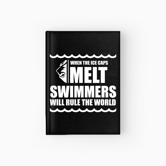Swimmer Outdoor Pool Lifeguard Swimming Swim Hardcover Journal