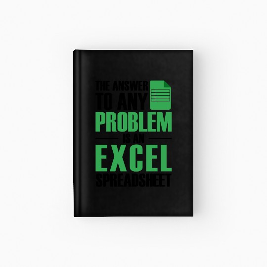 Answer To Any Problem Excel Spreadsheet Accountant Hardcover Journal