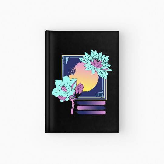 Neon Floral Sunset Hardcover Journal