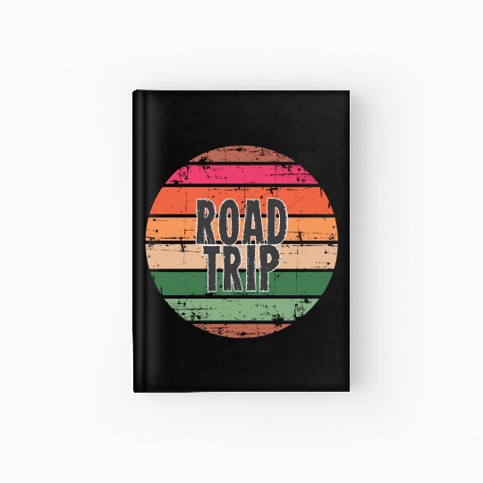 Road Trip orange Hardcover Journal