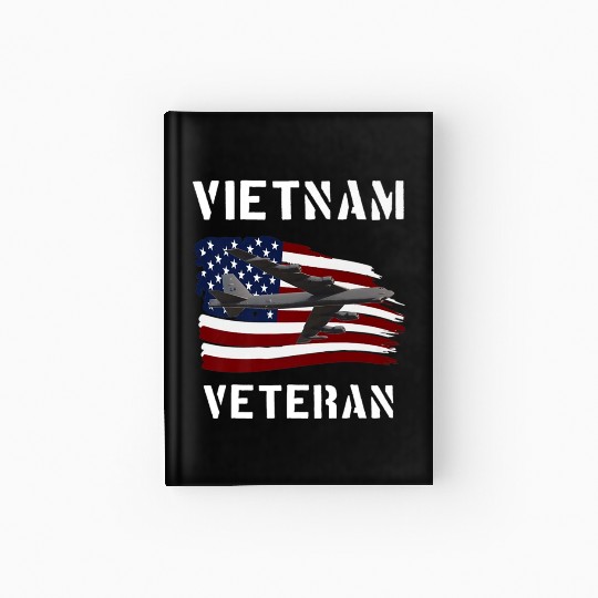Vietnam Veteran B52 Stratofortress Bomber Plane Us Hardcover Journal