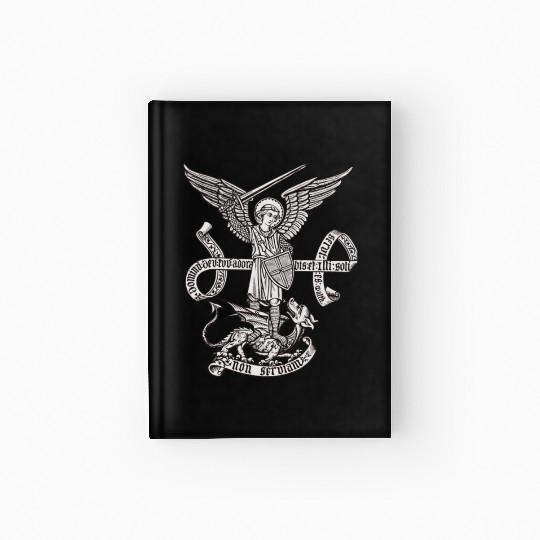 Saint St Michael Catholic Archangel Angel Defender Hardcover Journal