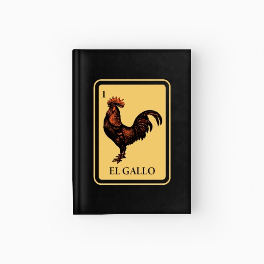 Mexican El Gallo Lottery Traditional Rooster Bingo Hardcover Journal