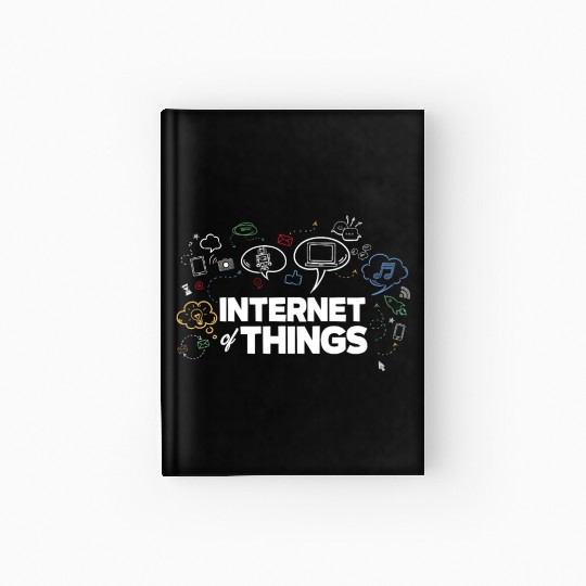 Internet Of Things Computer IOT Data Smart Gift Hardcover Journal