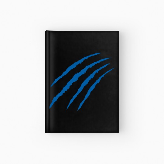 Cat Claw Marks (Blue) Hardcover Journal