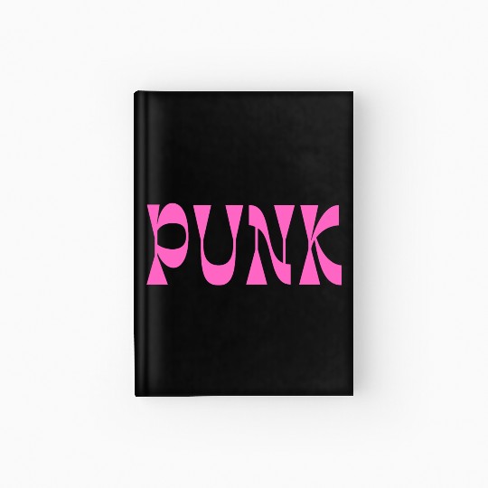 PUNK (in bold pink letters) Hardcover Journal