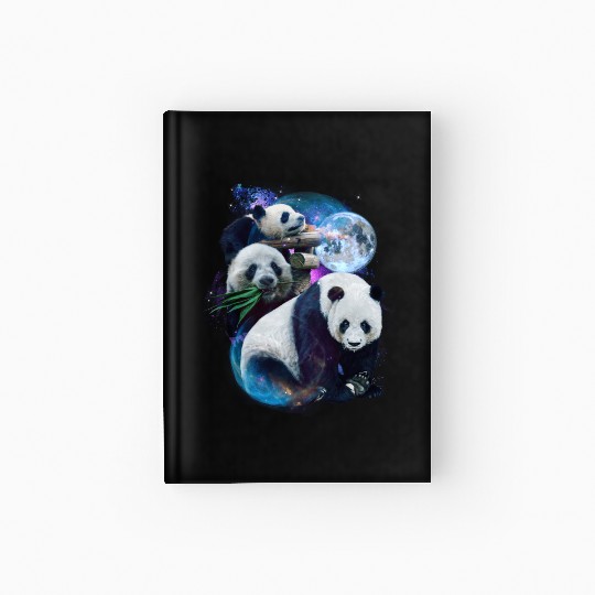 3 Moon Panda Funny Sichuan Bamboo Bear Animal Love Hardcover Journal