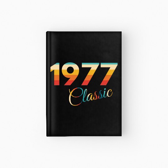 1977 vintage Birthday since 1977 Hardcover Journal