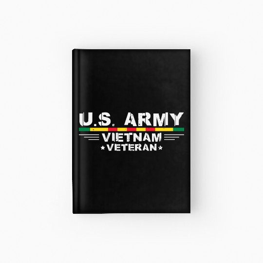 US Army Vietnam Veteran Soldier Hardcover Journal