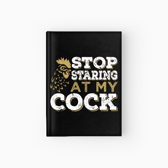 Chicken Cock Penis joke Sexual Hardcover Journal
