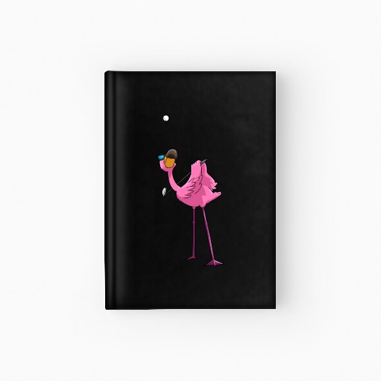 Flamingo Golf Golfing Hardcover Journal
