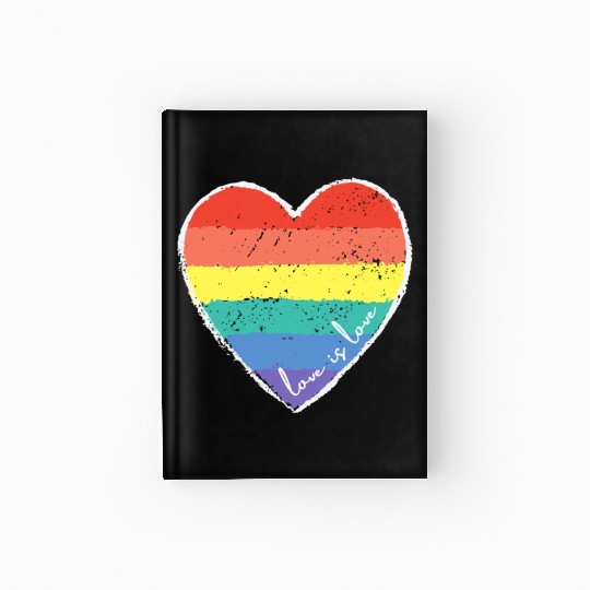 Love Is Love Rainbow Heart Hardcover Journal