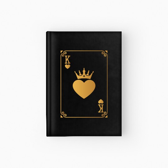 King of Hearts King Queen Couple Halloween Costume Hardcover Journal