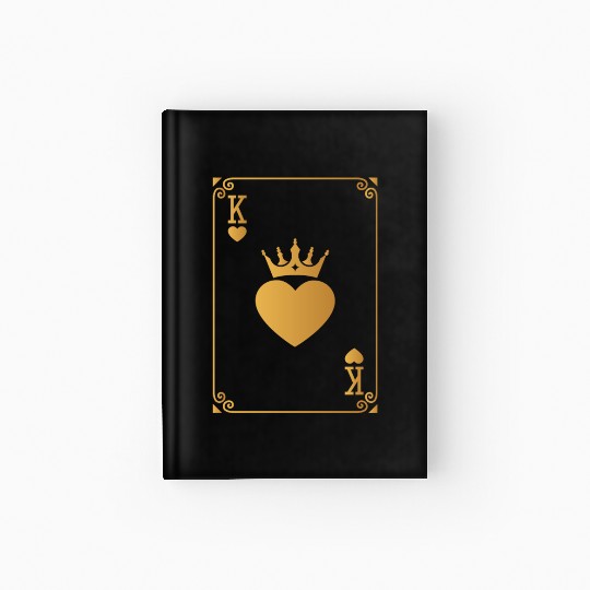 King of Hearts King Queen Couple Halloween Costume Hardcover Journal